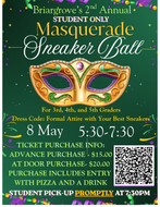 2026 Masquerade Sneaker Ball for 5th, 4th, and 3rd Graders (presale)